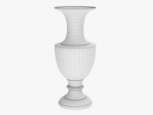 Metal Oriental Vase 02 Modelo 3D
