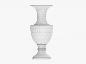 Metal Oriental Vase 02 3D Model