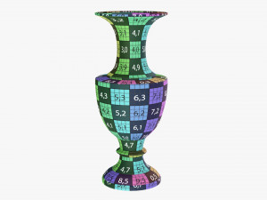Metal Oriental Vase 02 Modelo 3D