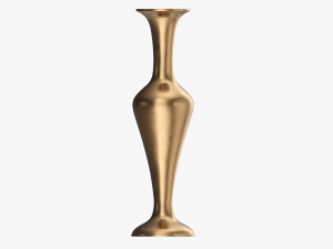 Metal Oriental Vase 03 Model 3D