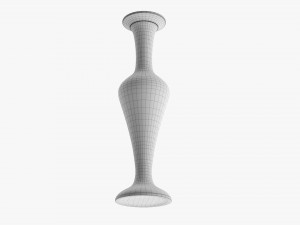 Metal Oriental Vase 03 Model 3D