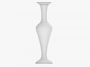 Metal Oriental Vase 03 Model 3D