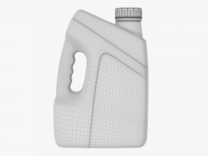 Motor Oil Plastic Container 3D मॉडल