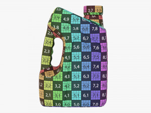 Motor Oil Plastic Container 3D मॉडल