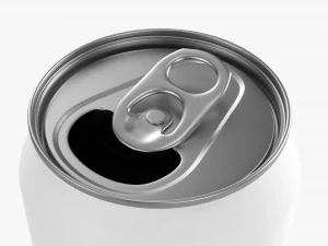 Opened Standard Beverage Can 250 Ml 845 Oz 3D Model