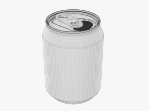 Opened Standard Beverage Can 250 Ml 845 Oz 3D Model