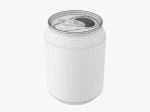 Opened Standard Beverage Can 250 Ml 845 Oz 3D Model