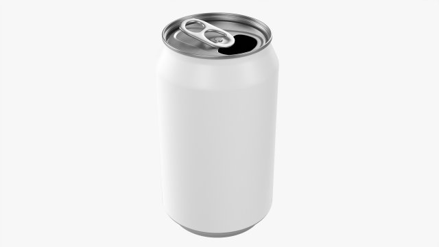 Opened Standard Beverage Can 330 Ml 1115 Oz Model 3D .c4d .max .obj .3ds .fbx .stl .blend 
