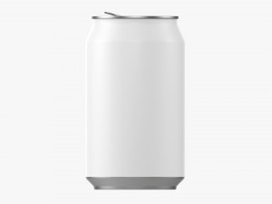 Opened Standard Beverage Can 330 Ml 1115 Oz Model 3D