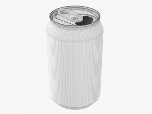 Opened Standard Beverage Can 330 Ml 1115 Oz Model 3D