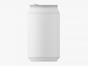 Opened Standard Beverage Can 330 Ml 1115 Oz Model 3D