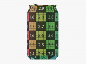 Opened Standard Beverage Can 330 Ml 1115 Oz Model 3D
