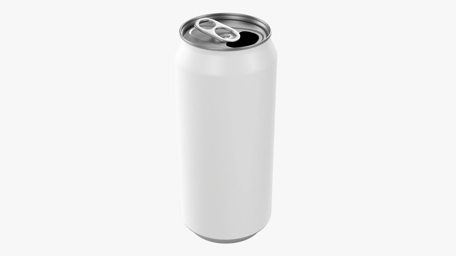 Opened Standard Beverage Can 440 Ml 1487 Oz 3D Model .c4d .max .obj .3ds .fbx .stl .blend 