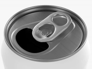 Opened Standard Beverage Can 440 Ml 1487 Oz 3D Model