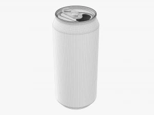 Opened Standard Beverage Can 440 Ml 1487 Oz 3D Model