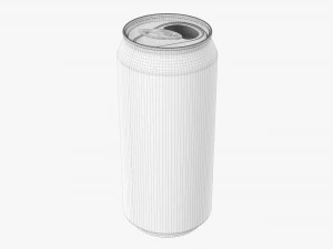 Opened Standard Beverage Can 440 Ml 1487 Oz 3D Model