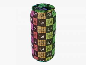 Opened Standard Beverage Can 440 Ml 1487 Oz Modèle 3D