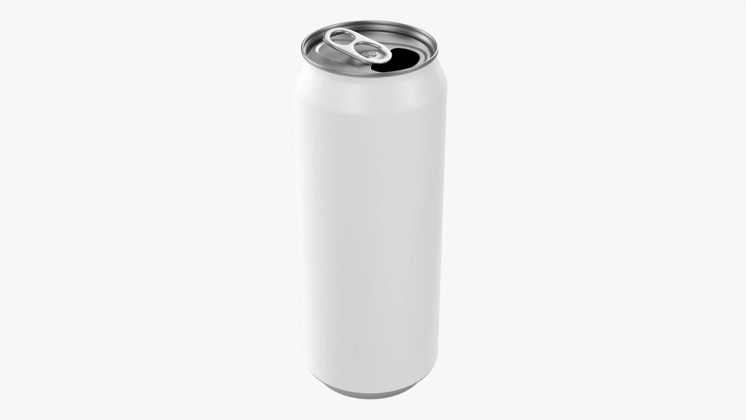 Opened Standard Beverage Can 500 Ml 169 Oz 3D Model .c4d .max .obj .3ds .fbx .stl .blend 