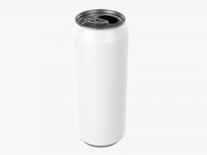 Opened Standard Beverage Can 500 Ml 169 Oz 3D मॉडल