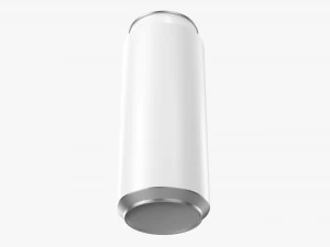 Opened Standard Beverage Can 500 Ml 169 Oz 3D Model