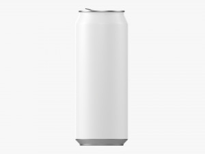Opened Standard Beverage Can 500 Ml 169 Oz 3D मॉडल
