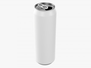 Opened Standard Beverage Can 568 Ml 192 Oz 1 Pint 3D Модель