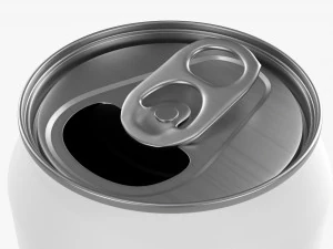 Opened Standard Beverage Can 568 Ml 192 Oz 1 Pint 3D Model