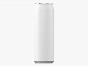 Opened Standard Beverage Can 568 Ml 192 Oz 1 Pint 3D Model