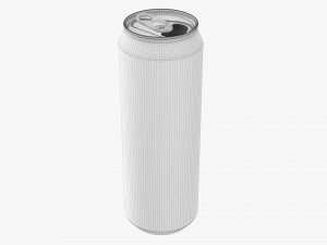 Opened Standard Beverage Can 568 Ml 192 Oz 1 Pint Modelo 3D
