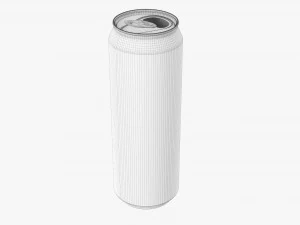 Opened Standard Beverage Can 568 Ml 192 Oz 1 Pint 3D Model