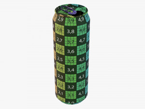 Opened Standard Beverage Can 568 Ml 192 Oz 1 Pint Modelo 3D