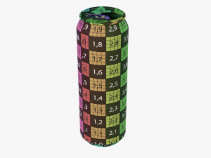 Opened Standard Beverage Can 568 Ml 192 Oz 1 Pint Modelo 3D