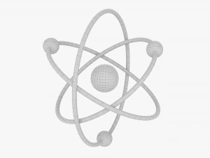 Modello atomico planetario 01 Modello 3D