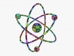 Modello atomico planetario 01 Modello 3D