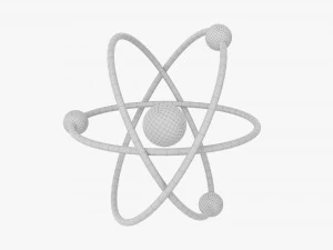 Modelo At&ocirc;mico Planet&aacute;rio 02 Modelo 3D