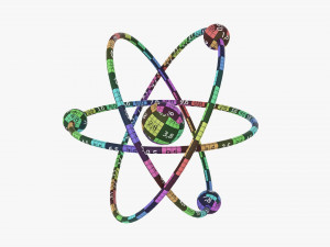 Planetary Atomic Model 02 Modèle 3D