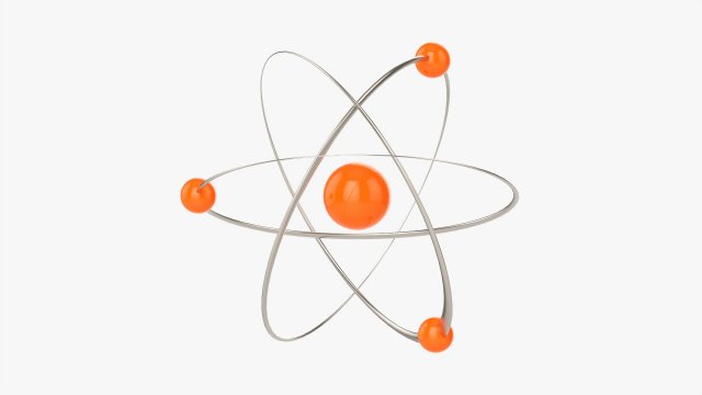 Planetary Atomic Model 03 3D Модель .c4d .max .obj .3ds .fbx .stl .blend 