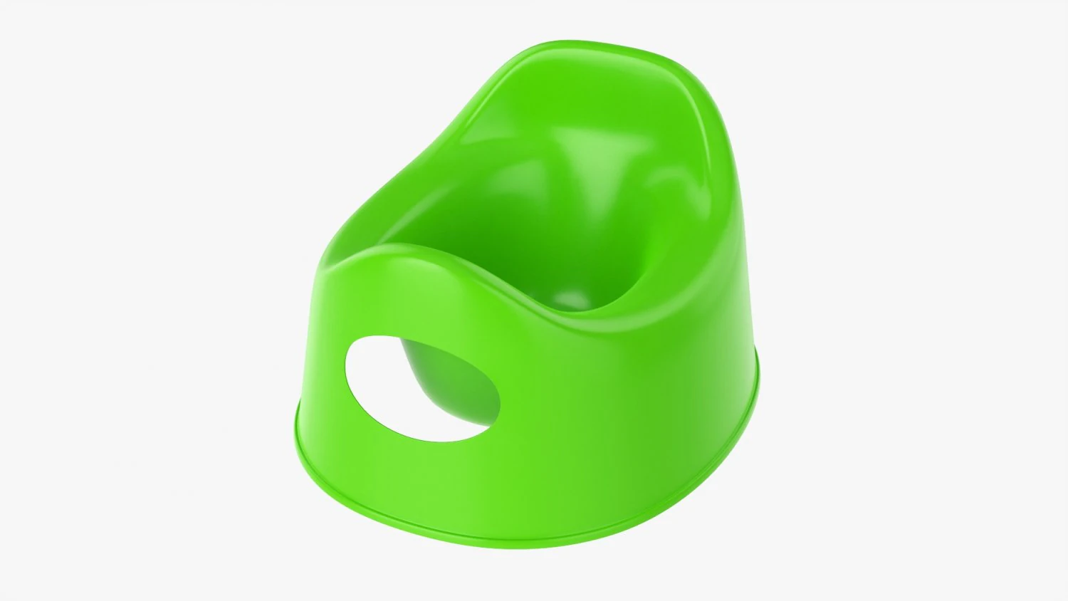 Plastic Child Toilet Pot 3D Model .c4d .max .obj .3ds .fbx .stl .blend
