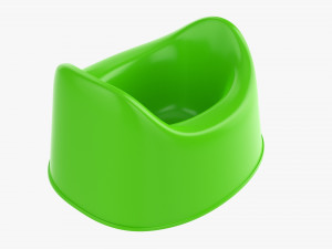 Plastic Child Toilet Pot Model 3D