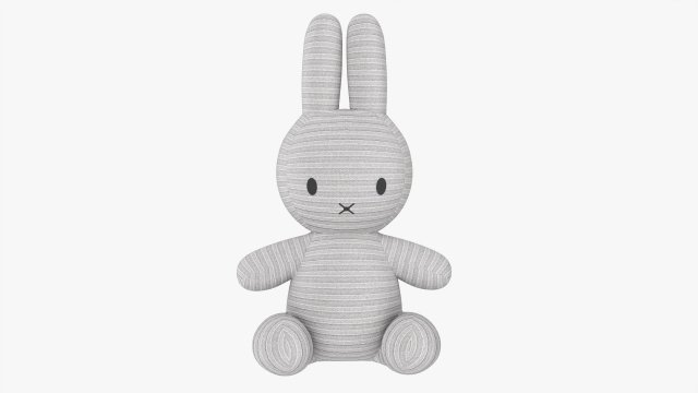 Rabbit Soft Toy 01 3D Модель .c4d .max .obj .3ds .fbx .stl .blend 