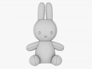 Rabbit Soft Toy 01 3D Model