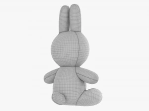 Rabbit Soft Toy 02 3D Model