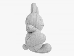 Rabbit Soft Toy 02 3D Model
