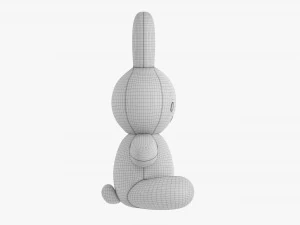 Rabbit Soft Toy 02 3D Model