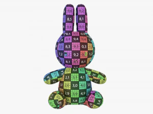 Rabbit Soft Toy 02 3D Model