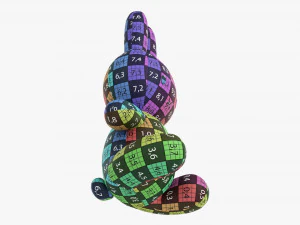 Rabbit Soft Toy 02 3D Model