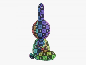 Rabbit Soft Toy 02 3D Model