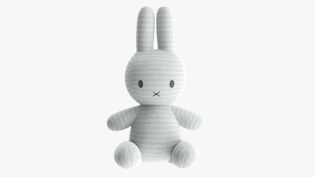 Rabbit Soft Toy 03 Modelo 3D .c4d .max .obj .3ds .fbx .stl .blend 