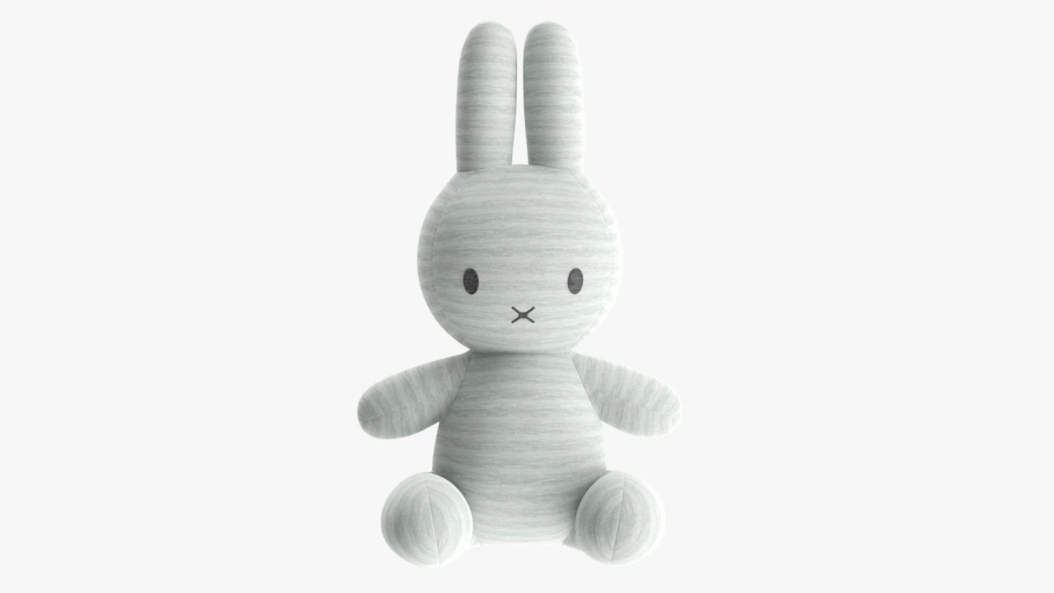 Rabbit Soft Toy 03 3D Model .c4d .max .obj .3ds .fbx .stl .blend