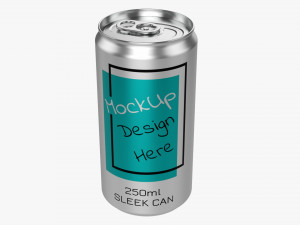 Sleek Beverage Can 250 Ml 845 Oz 3D Модель